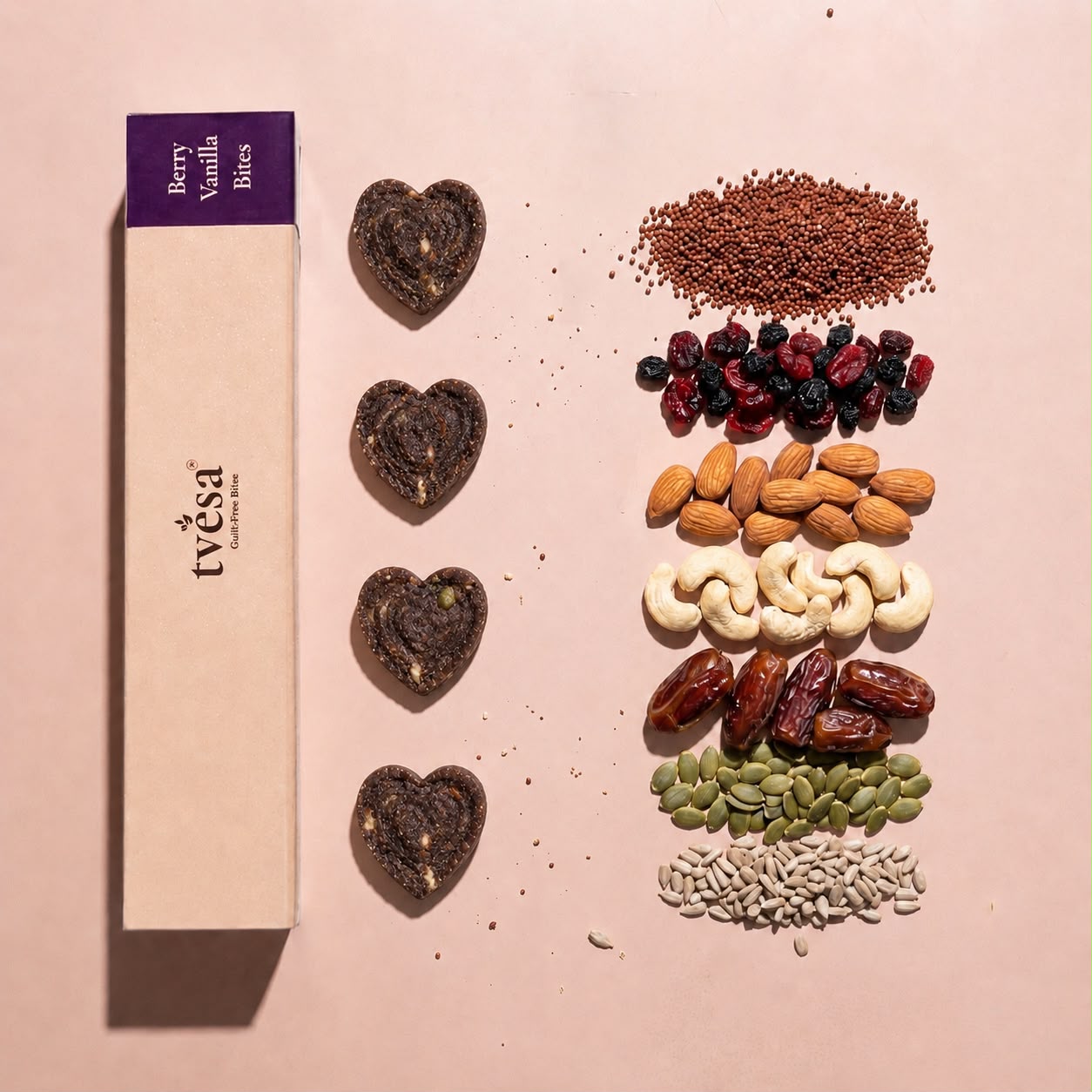 Berry Vanilla Ragi Bites